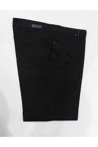 RATEKS Plus Size Denim Pocketed Wide Fit Seasonal Men's Pants Black