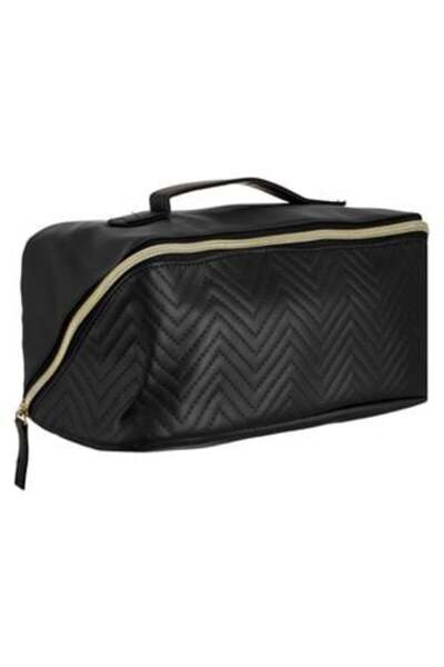 OEM Black Case with Handle, 2 Compartments & Diagonal Zipper, 27 x 12 x 12 cm