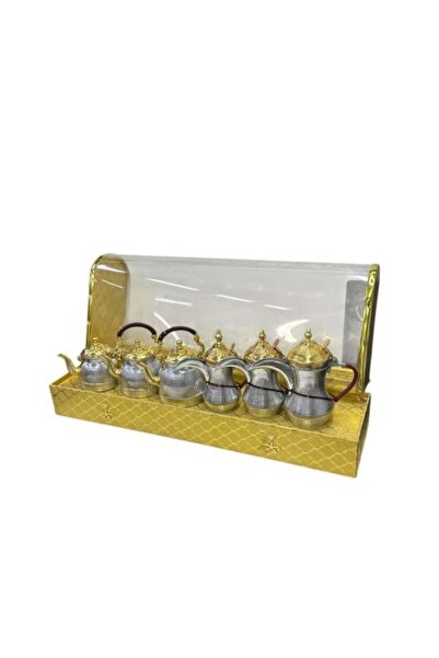 Nakheel Golden Dallah Box + Aluminum Pitchers (195, 250, 195)