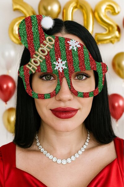 TAKIŞTIR نظارات ذات طابع العام الجديد باللون الأحمر