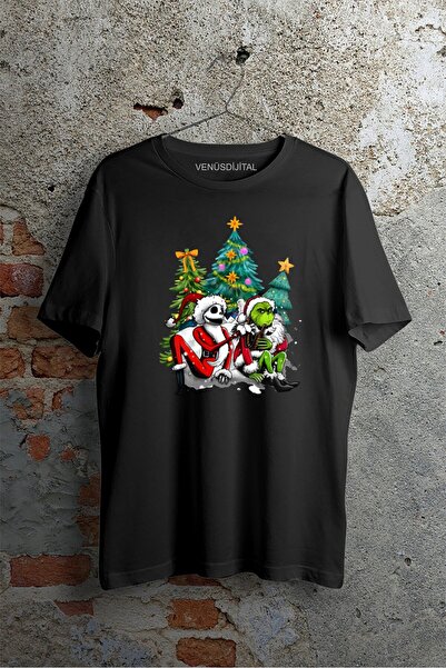 venüsdijital Christmas Grinch Skull Design Tshirt