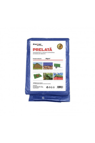 Led Light Alex Prelată cu inele de fixare 80 g/m² albastră 4 x 6 m