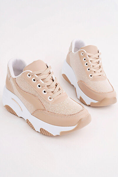 Madam Tarz Dnr-518 Thick Sole Stone Laced Sports Shoes
