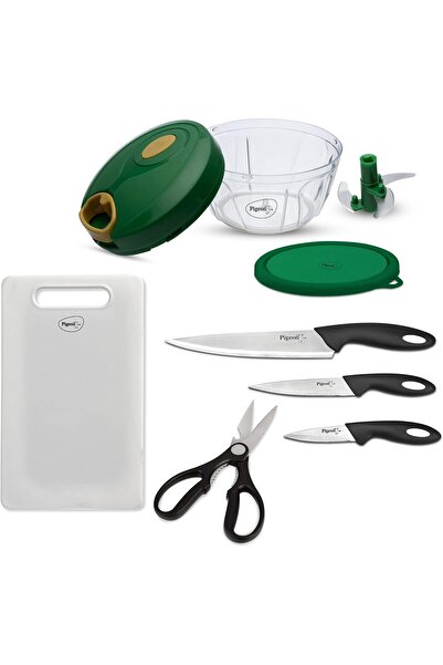 Pigeon مجموعة أدوات المطبخ ولوح التقطيع من