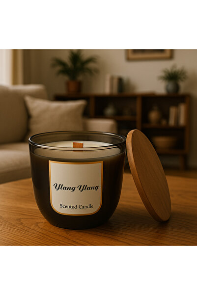 OEM Ylang Ylang scented candle – 100% natural soy wax, 440g, burning time 50h