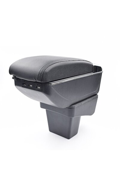 AVR Armrest for Suzuki Vitara 4 IV (from 02.2015), model 7H, black faux leather, with USB ports