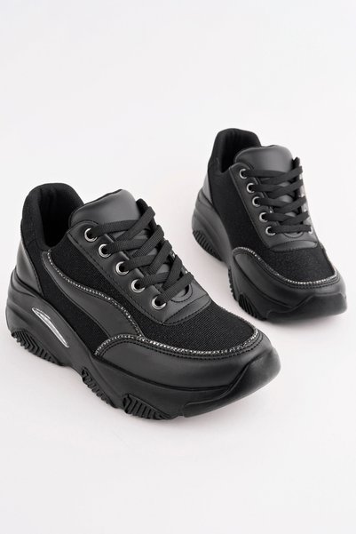 Madam Tarz Dnr-518 Thick Sole Stone Laced Sports Shoes
