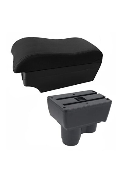 AVR Armrest for Dacia Duster 2 II HM (10.2017-2024) - E2, black -leather, USB