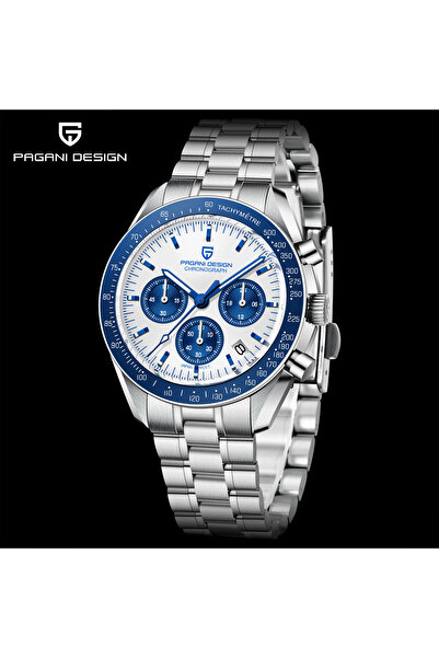 Pagani design PD-1701 Speedmaster Moonwatch 40mm VK63 Kronograf Kuvars Saat S...