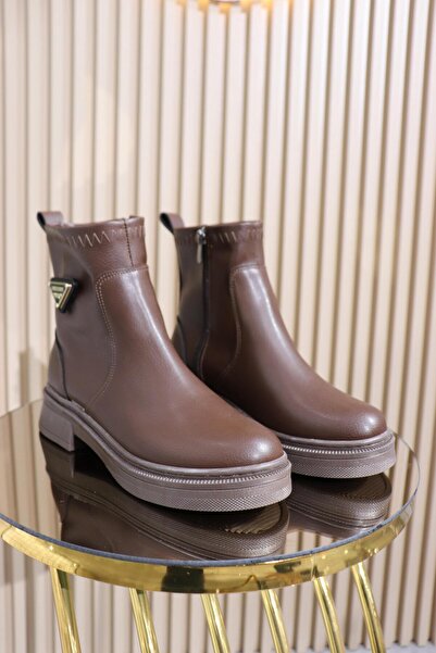 DERİ KABUSU Buckle Zippered Women's Boots 181