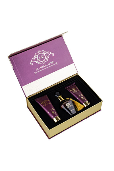 Riiffs Majestic Rose Gift Set - Eau de Parfum 100 ml + Shower Gel 100 ml + Body Lotion 100 ml,