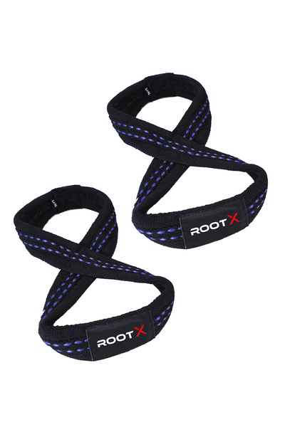 ROOTX 8 Loop Lifting Straps Siyah Mavi (S-M BEDEN)