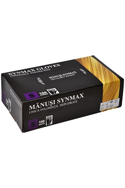 OEM Mănuși din nitril fără pudră, negre, mărimea S