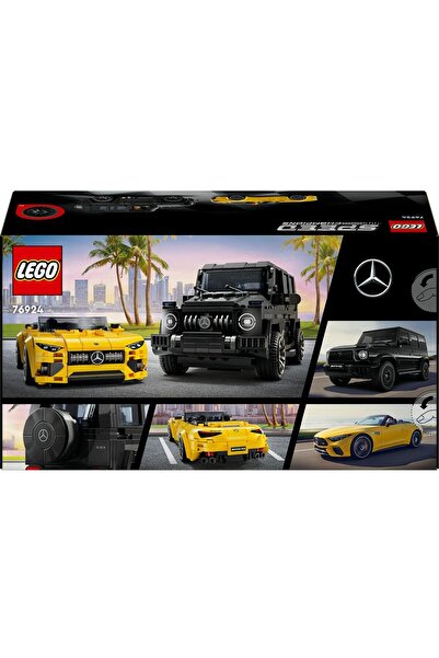 LEGO Speed Champions: Mercedes-AMG G 63 and Mercedes-AMG SL 63 76924, 10 yrs+, 808 pieces