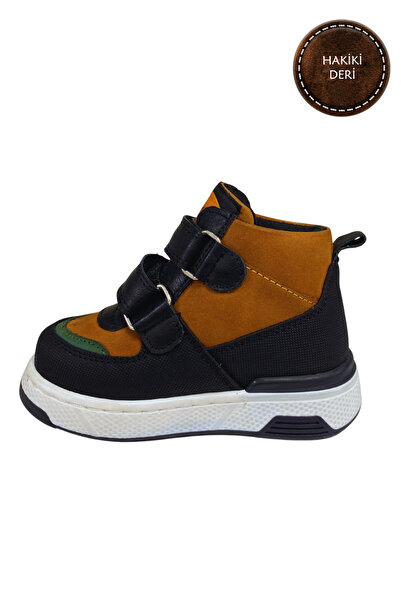 şenler bebe world kids Children-Baby Boots Genuine Leather Orthopedic Sole Stylish Comfortable