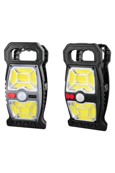 OEM Lampă solară LED YX-667C cu senzor de mișcare, clemă de montare și USB Type-C