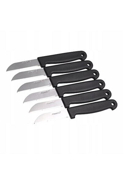 Kamille Set de 6 cuțite de bucătărie, Kamille, oțel inoxidabil / plastic, lamă de 6,5 cm, negru