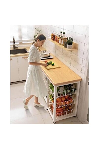 KEKE Kitchen Rack Multi Function Side Table 120*35*80