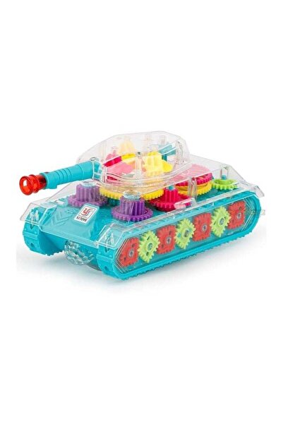 TOY GARDEN Gear Tank with LED Lights – Musical, Rotating Transparent Tank Toy...
