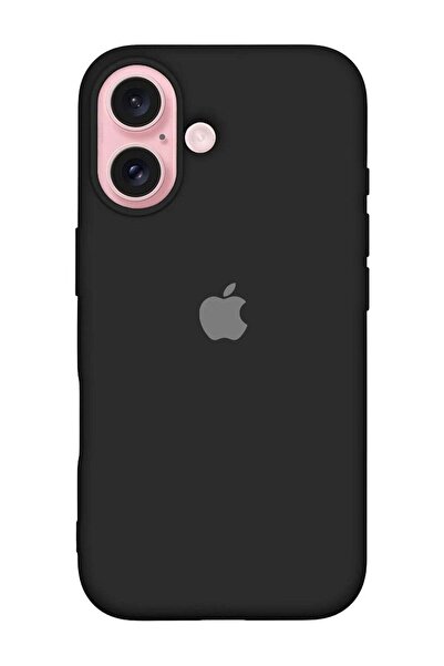 Promass جراب سيليكون لجهاز iPhone 16 - غطاء كامل نحيف مضاد للخدش والصدمات - أسود