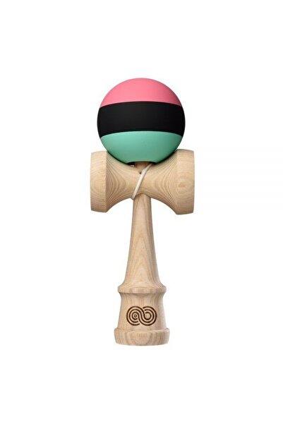 Kendama USA Kaizen 2.0 Trip Split Ash KZN922 - Roz/Negru/Turcoaz