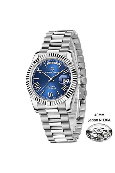 Pagani design PD-1783 Day-Date Otomatik NH36A Japon Mekanizma, Safir Cam,Su G...