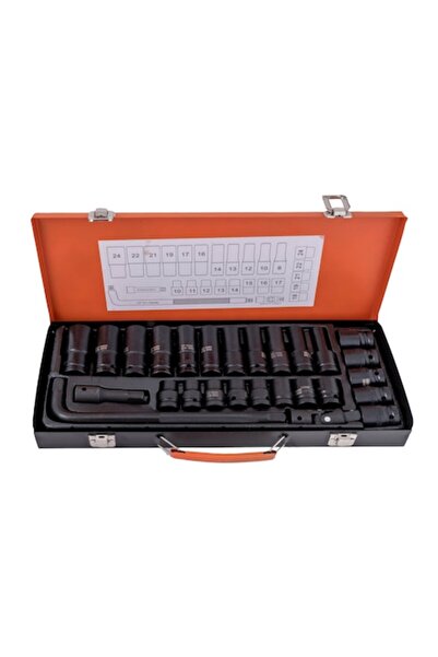 OEM 1/2" deep impact socket set, 27 pcs.