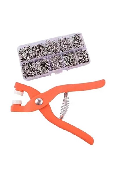 topbazar Clește cu capse pentru instalarea capselor, cu 50 de capse incluse