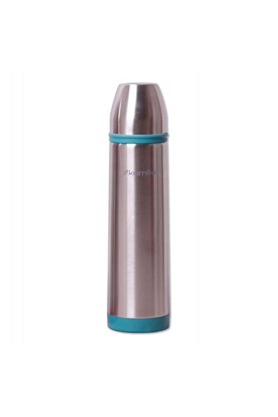 Kamille Vacuum Thermos, stainless steel, lid-cup, 1L, red/violet, 32.5x8.5cm