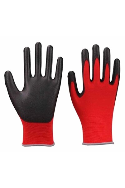 YM Mănuși de lucru roșii mărimea 10 , 12 bucati set