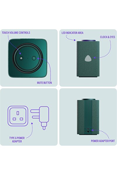 Yasmina Yango Max Smart AI Speaker - Dolby Audio, English & Arabic, Green