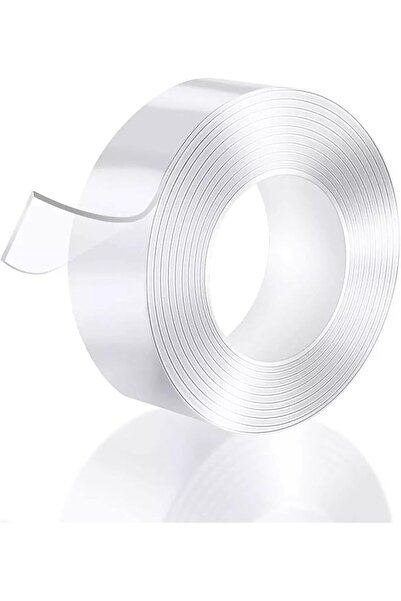 Promass شريط لاصق سحري قابل للغسل ومقاوم للماء وشفاف من الأكريليك على الوجهين