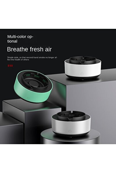 Fabrilux Electric ashtray with air purifier and self-extinguishing, compact 13×9 cm