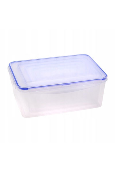 Kamille Set of 5 plastic food containers, 500 ml-3500 ml, Transparent