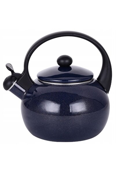 Kamille KM-1038B Fierbător tradițional cu fluierat, 2,2 L, emailat, granat