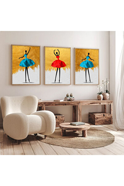 Dekorsiahome 3 Piece Wooden Framed Living Room Lounge Kitchen Table Set Set3475