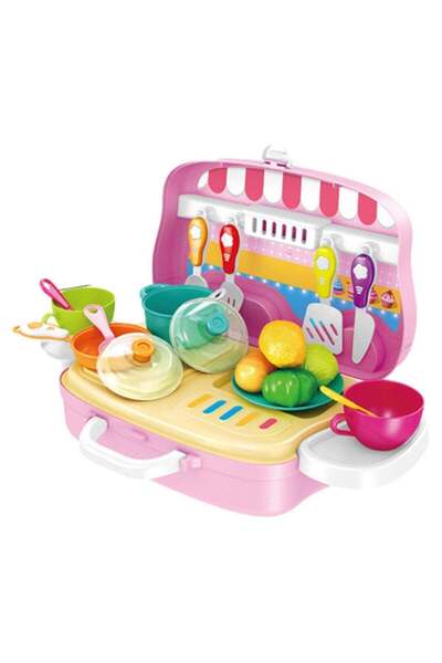 TOY GARDEN مجموعة ألعاب طهي الطعام للأطفال - مجموعة ألعاب مطبخ تظاهري بالطعام