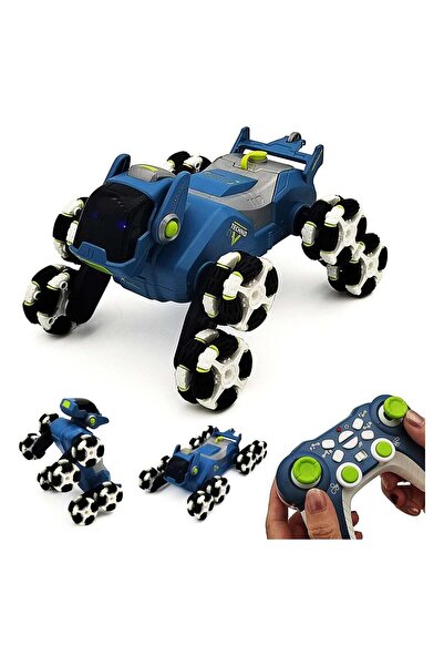 TOY GARDEN سيارة روبوت كلب RC مع رذاذ رذاذ وموسيقى وأضواء - 2.4 جيجاهرتز (أزرق)