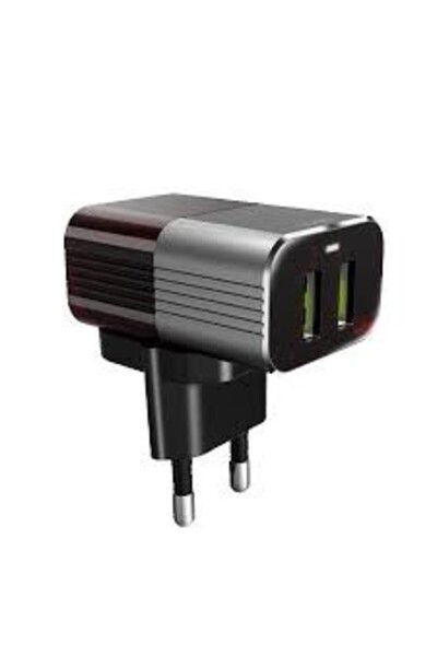 Flippy 2 Φορτιστές γρήγορης φόρτισης USB 2.4A καφέ + καλώδιο Lightning 1 μέτρ...