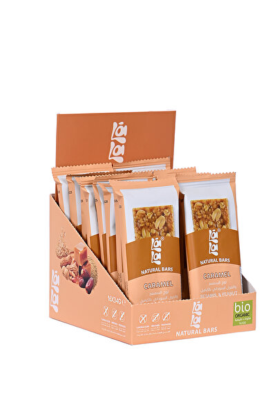 Lala Bars Sesame and peanut with caramel bar Organic x16pcs