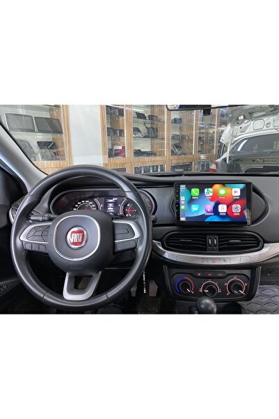 Mat FİAT EGEA Uyumlu KABLOSUZ CARPLAY ANDROİD MULTİMEDYA EKRAN KAMERA6/128 rem önkayıt hediye