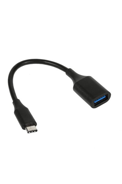 Flippy OTG USB 3.1 USB Type-C към USB A адаптер 18 см, черен
