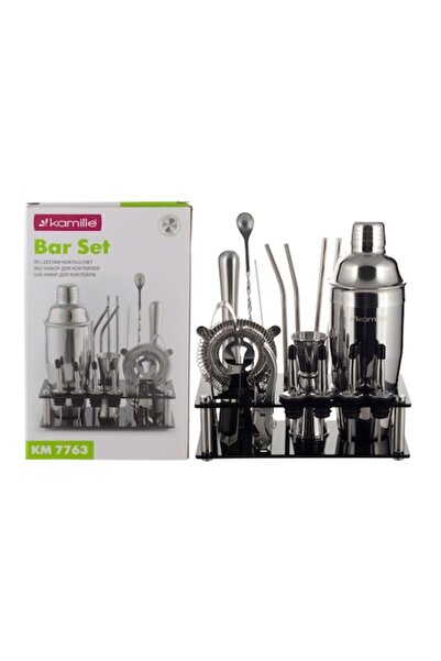 Kamille Set barman KM-7763, oțel inoxidabil, 17 piese, 700 ml