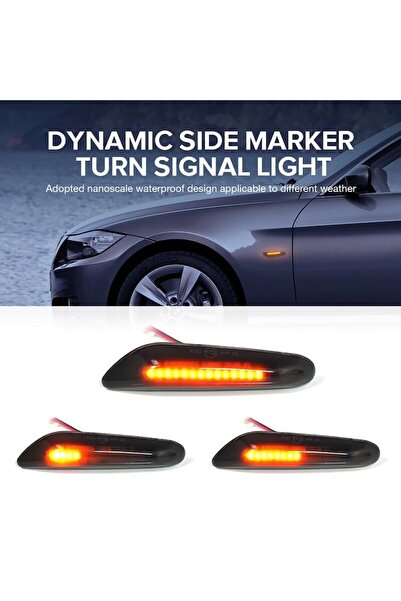 OEM Set de 2 Semnalizatoare Laterale LED Dinamice pentru BMW E46 E60 E61 E81 E82 E83 E84 E88 E90 E91 E92 E93