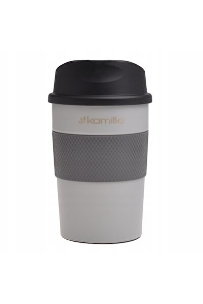 Kamille Cana termos Kamille, inox, antiderapanta, gri/negru, 360ml