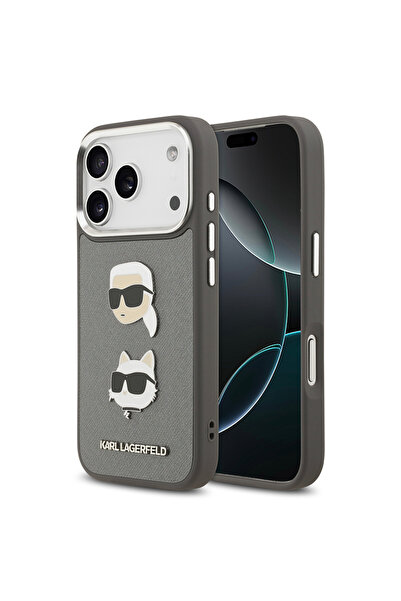 Karl Lagerfeld iPhone 17 Pro Max Uyumlu Kılıf Orjinal Lisanslı Metal Logolu K...