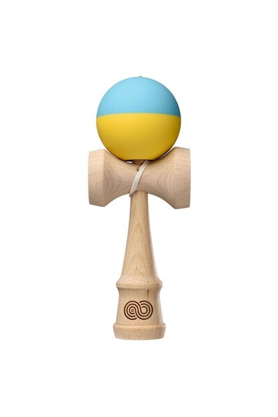 Kendama USA Kaizen 2.0 Half Split Silk KZN607 Albastru-Galben