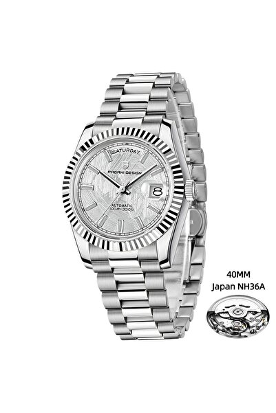 Pagani design PD-1783 Day-Date Otomatik NH36A Japon Mekanizma, Safir Cam,Su G...