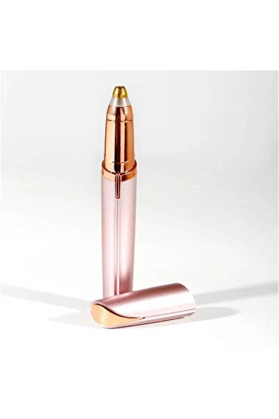 OEMN USB Rechargeable Eyebrow Trimmer, Rose Gold, 13 cm, ABS Material
