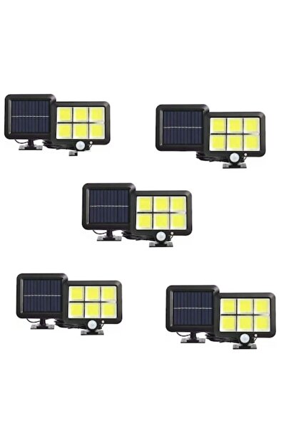OEM Σετ 5 ηλιακών λαμπτήρων, 120 LED, 40W, αισθητήρας κίνησης, καλώδιο 5 m, α...